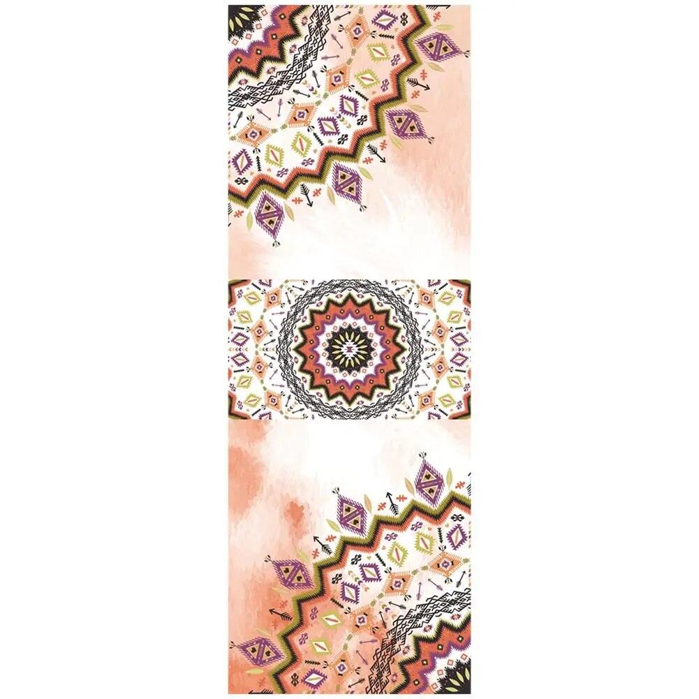 Полотенца для йоги, микрофибра с принтом для фитнеса, спортивные путешествия, быстросохнущий впитывающий пот коврик для тренировок, чехол для пилатеса, тренажерного зала, одеяло для йоги