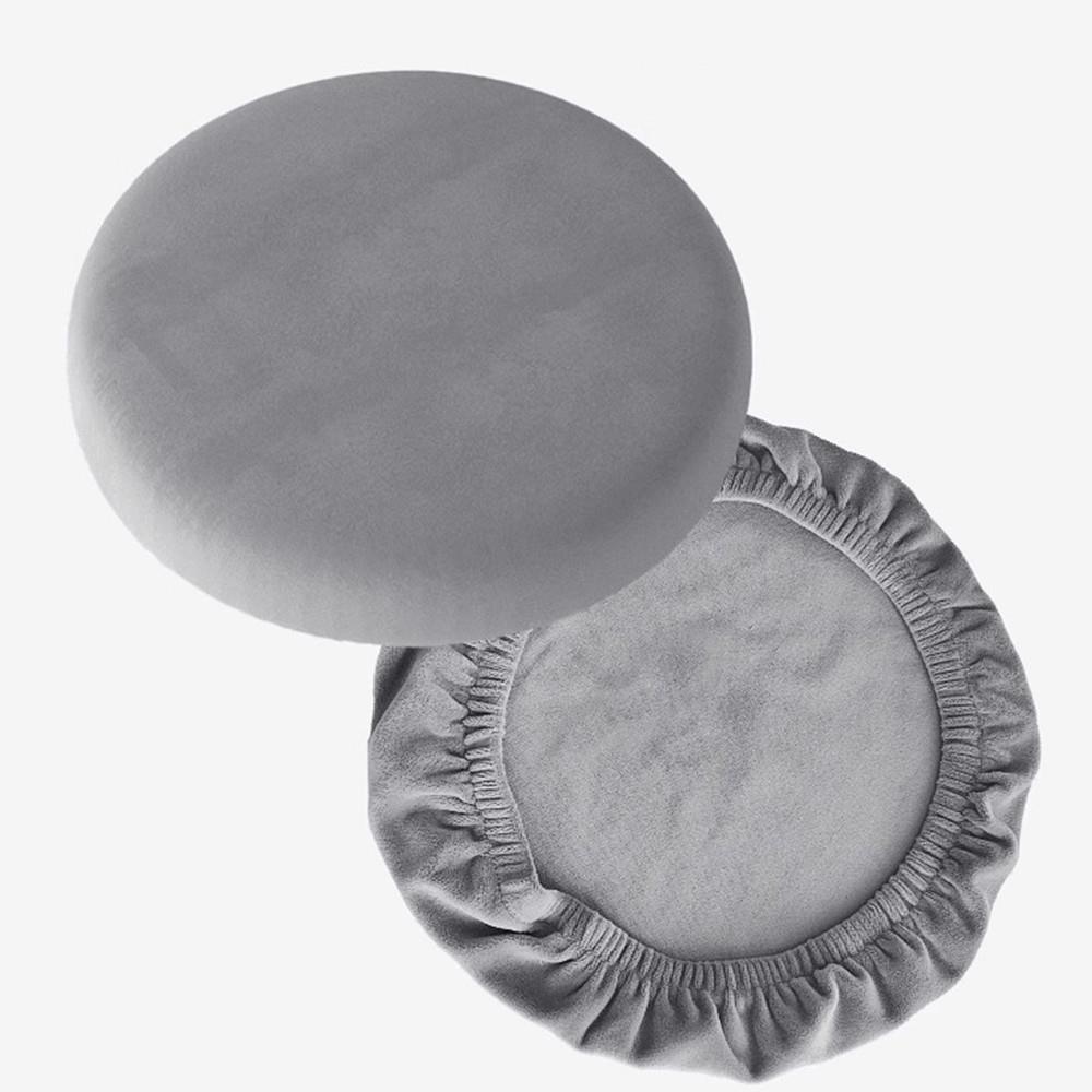 Universal Velvet Bar Stool Cover Elastic Anti Slip Round Swivel Chair Protector for Cafe and Coffee Shop