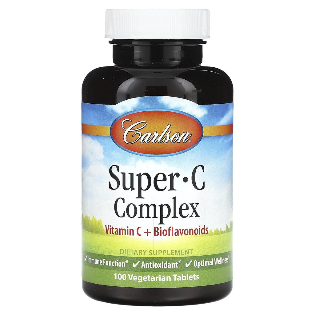 Carlson Super C Complex, 100 Veggie Tablets