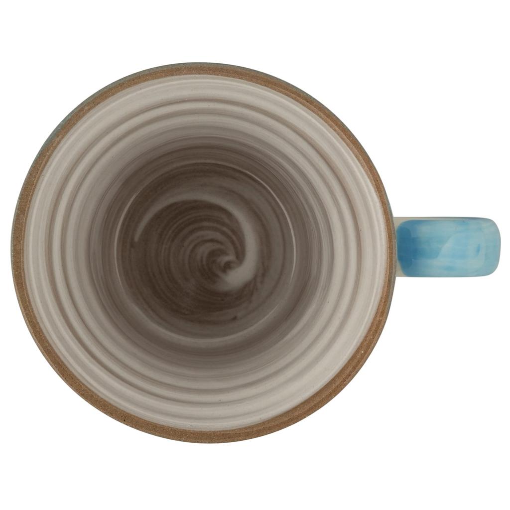 Кружка Mino Ware, диаметр 9 см, высота 8 см, цвет акварельный синий, сделано в Японии, 132-8003