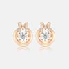 METROCITY JEWELRY Brilliot Silver Rose Earrings A213SE0602RPA