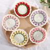 Crochet Tulip Coaster Handmade Flower Pads for Coffee Tea Cups Multi-Purpose Home Bar Decor & Creative Gift for Housewarming Birthdays