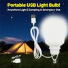 Portable Low-voltage USB Bulb Light Rechargeable Power Supply Outdoor Lighting Barbecue Camping Emergency Power Outage Fishing Stall