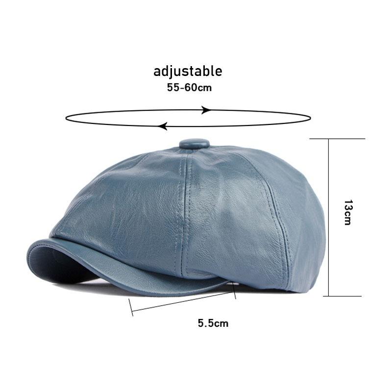 Мужская шляпа с острыми козырьками, женская плоская кепка из искусственной кожи в стиле ретро, ​​берет, кепка газетчика