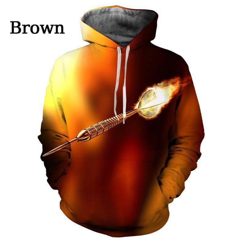 3D-печать, ориентированная на игру в дартс, лучший мужской модный тренд, индивидуальный повседневный спортивный пуловер с капюшоном