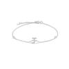 VEWANT 925 Silver Monogram Letter A - Z Initial Charm Chain Bracelet Luxury Wedding CrystalFine Jewelry