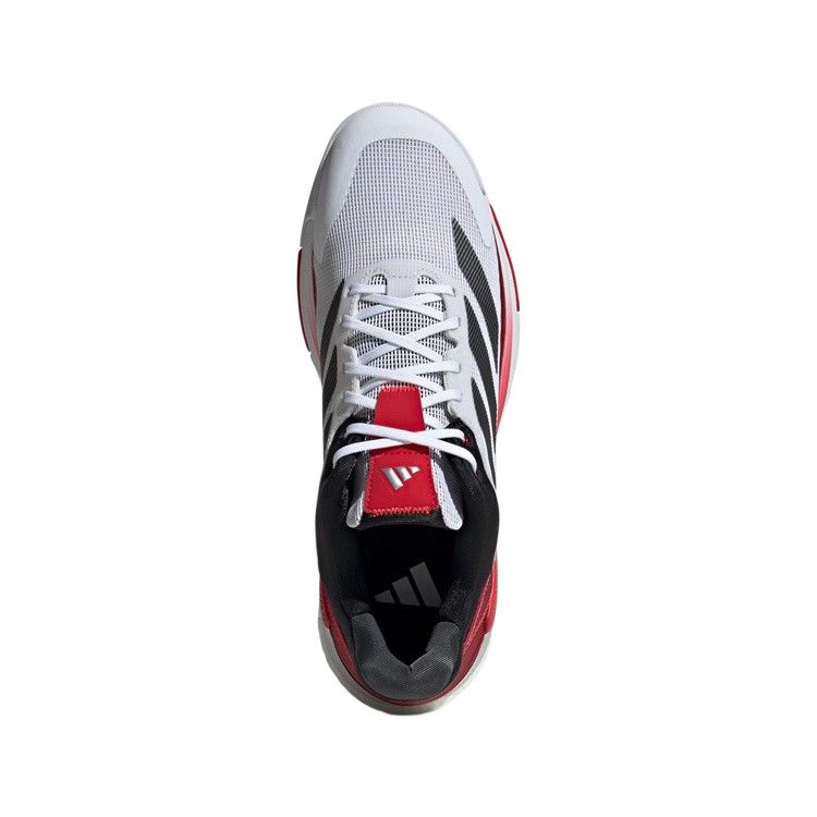 Adidas Crazyquick Boost Padel Comfortable Non-Slip Durable Low-Top Tennis Shoes Unisex Sneakers White Black Red IH3636