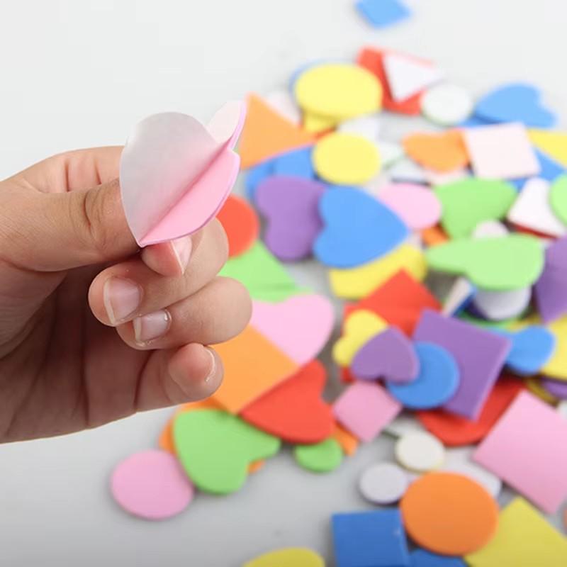 Детские геометрические пенопластовые наклейки-пазл самоклеящиеся наклейки из ЭВА детское образование игрушки «сделай сам» для поделок, искусства, изготовления подарков TMZ