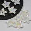 50pcs 22mm Acrylic Pearlescent Flower Beads Five Petal Flower Beads DIY Handmade Material