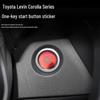 Металлическая наклейка на кнопку центральной консоли для Toyota Corolla 2022-2024