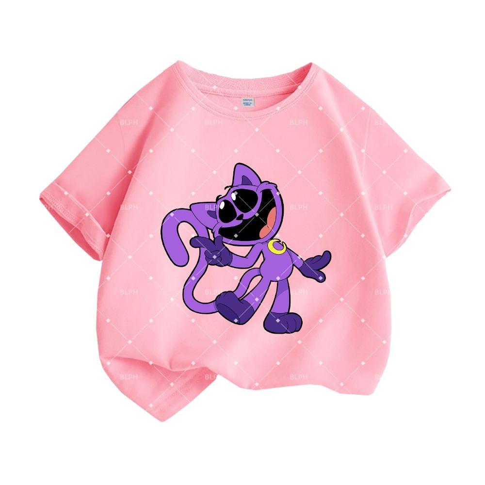 Милая детская футболка в стиле Poppy Playtime с очаровательным дизайном робота, идеально подходит для любителей Zara Kids