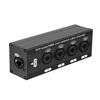 Профессиональный 4-портовый XLR-конвертер по Ethernet для передачи звука без шума Аудио-удлинитель