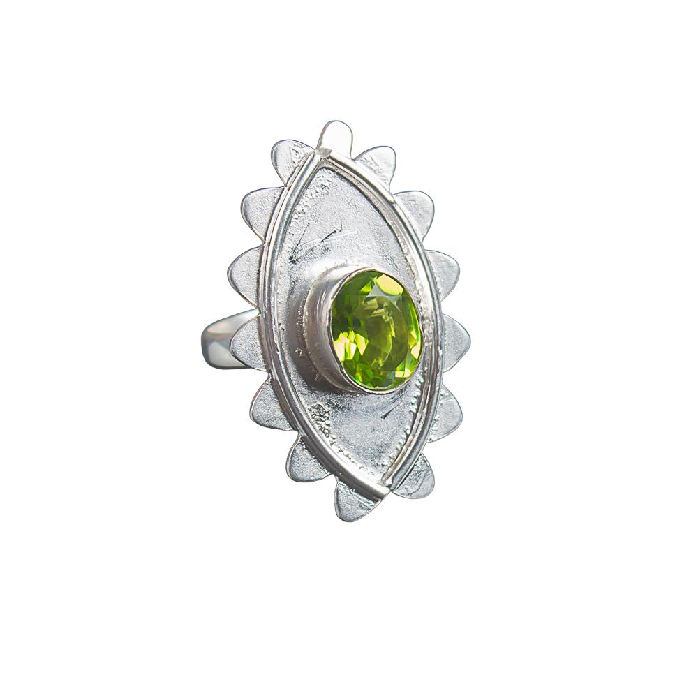 Rare Peridot Gemstone 925 Sterling Silver Jewelry Handmade Ring Unique Gift Idea RR-6-5