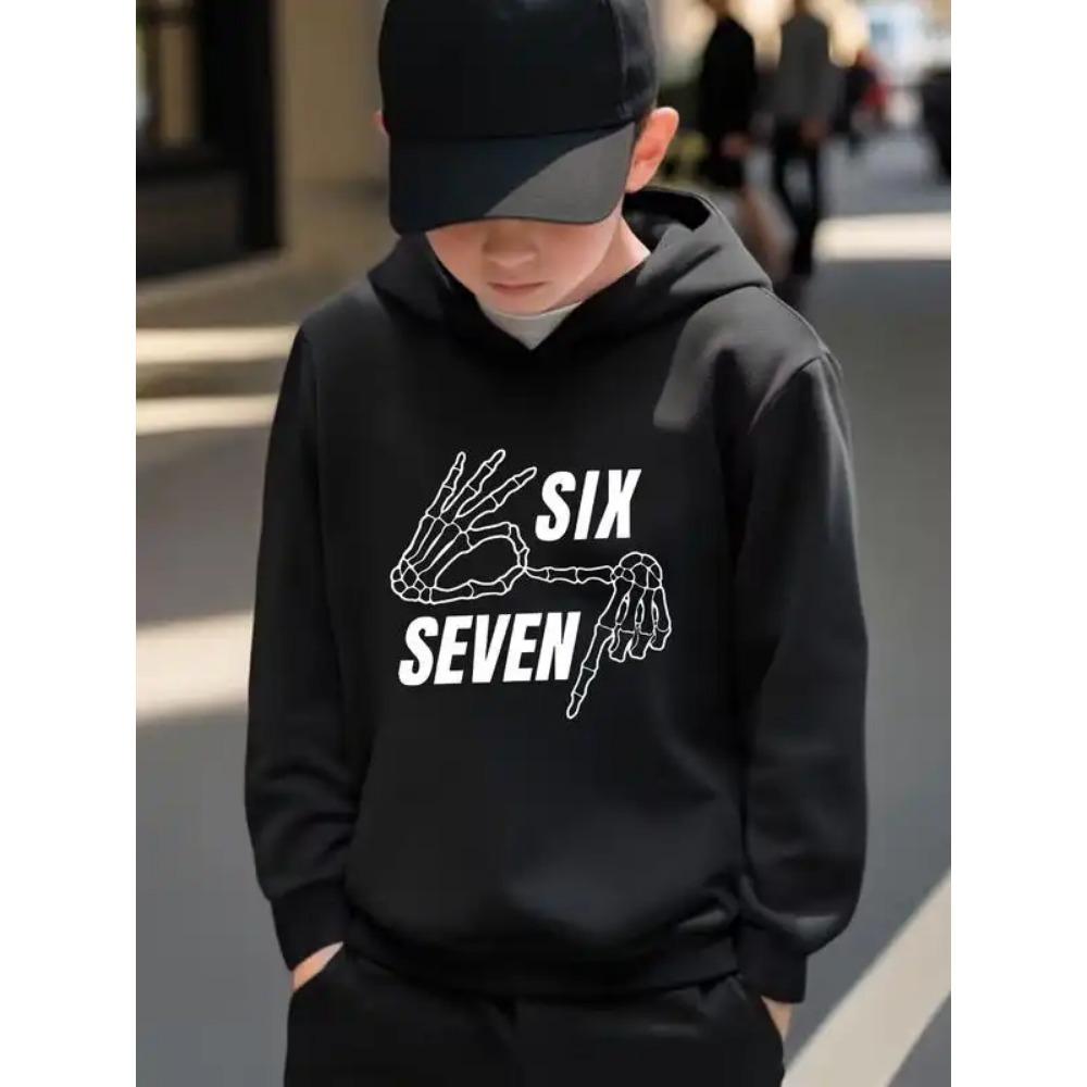 Spring Autumn Men's Hoodies 67 Six Seven Print Hoodie Casual Sweatshirts Pullovers Streetwear Women Clothing