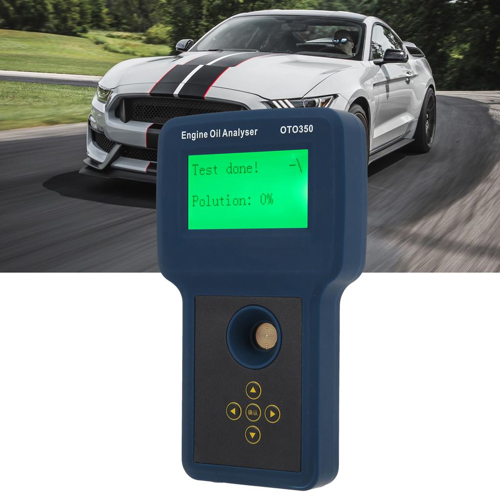 OTO350 Тестер масла со светодиодным дисплеем, перезаряжаемый анализатор, инструмент для тестирования дизельного бензинового двигателя, вилка стандарта США, 100-240 В