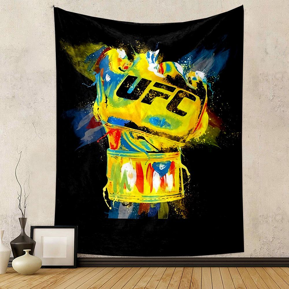 Гобелен UFC для стены, Логотип смешанных единоборств, Настенный декор для спальни, гостиной, общежития