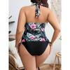 Новый женский бикини сексуальный купальник с высокой талией пляжная одежда для плавания женский летний купальник 5XL