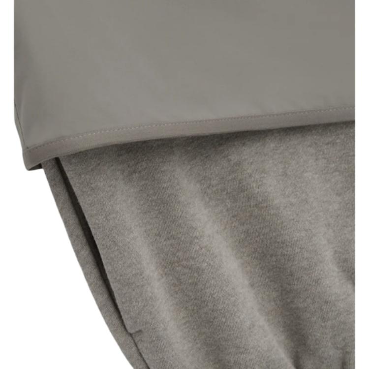 Fear of God Essentials Толстовка с капюшоном из нейлонового флиса, пыльно-серый/меланжевый цвет, мужская, артикул 202SU244321F