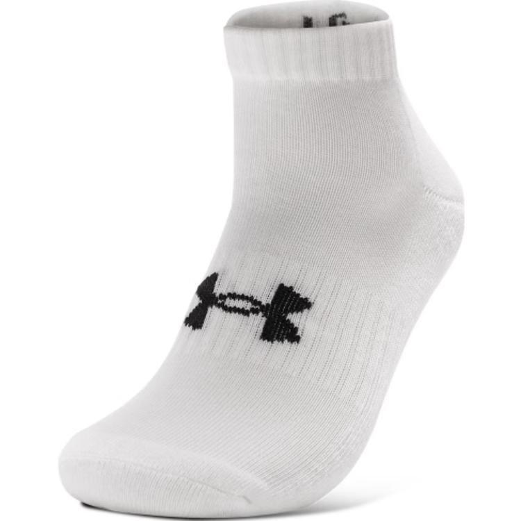 Under Armour Crew Socks Unisex 3 Pack White 1361574-100