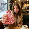 Рождественская елка Игрушка для снятия стресса Блестящая сжимаемая игрушка, Рождественская сенсорная для облегчения, Мини-подарок на праздник для детей и взрослых, Тихий успокоитель