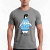 Penguin In A Sweater TShirt Summer Casual Cotton Tee Oversized Streetwear Tops Vintage Graphic Print Loose Fit Short Sleeve