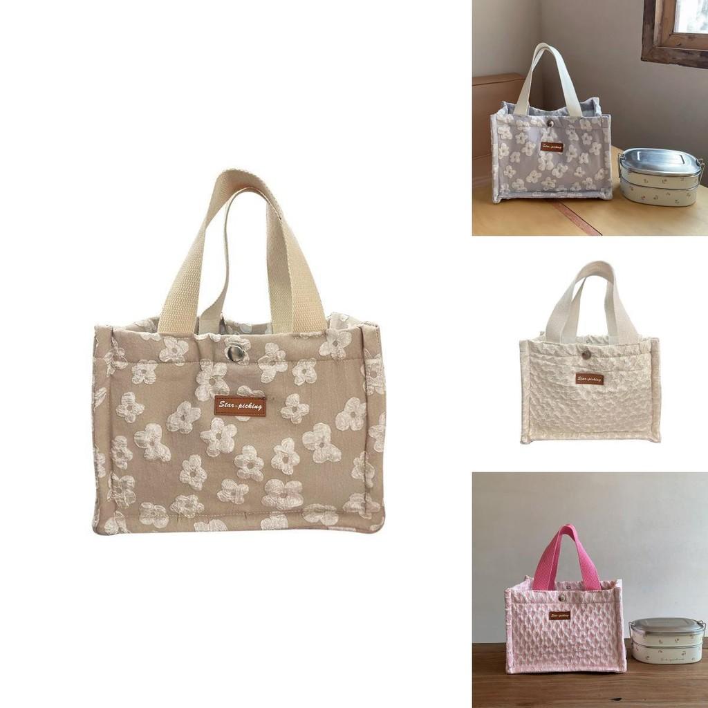 Стильная термосумка для пикника с кружевным дизайном, удобная ручка для переноски, для перекусов