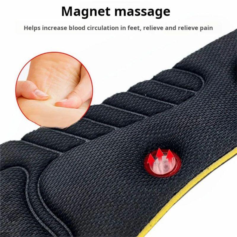 Магнитный массажный стельки для увеличения высоты для женщин и мужчин на 2/3/4/5 см выше невидимая поддержка свода стопы ортопедические стельки повышают подъем