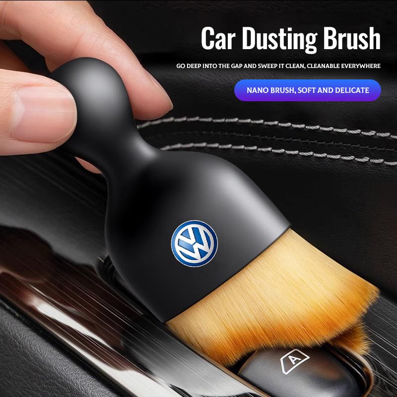 Car Air Vent Cleaning Soft Brush Crevice Dusting Tools For VW GTI Polo Golf Passat Tiguan Arteon Touareg CC Taigo Cad valve stem