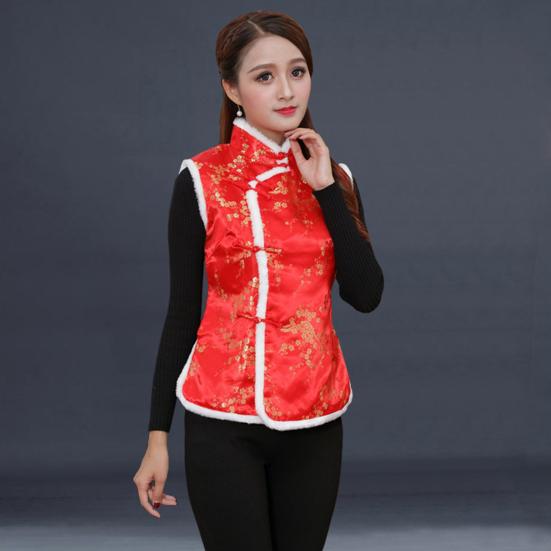 Женское новогоднее пальто с узлом, морозостойкое утепленное праздничное зимнее пальто без рукавов, женская одежда