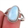 Natural Republic Larimar Gemstone 925 Solid Sterling Silver Gift Ring S.9 Q8M65