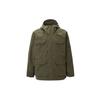 Uniqlo Однотонная куртка-толстовка с капюшоном, длинным рукавом и молнией, свободная, унисекс, оливковый 464026-56