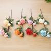 3 Heads Artificial Peony Flowers Bouquet Realistic Simulation Peony  Wedding Party Decor
