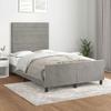 VidaXL Bed Frames with Headboard, Upholstered Bed, Double Bed, Adult Bedroom Interior Bed, Modern, Grey 3270584
