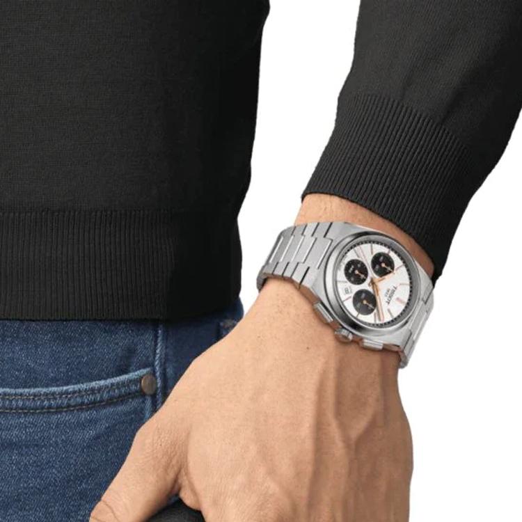 Tissot Коллекция PRX Автоматический Механический Механизм Мужские Часы Часы 42мм Белый Циферблат Корпус из Нержавеющей Стали T137.427.11.011.00