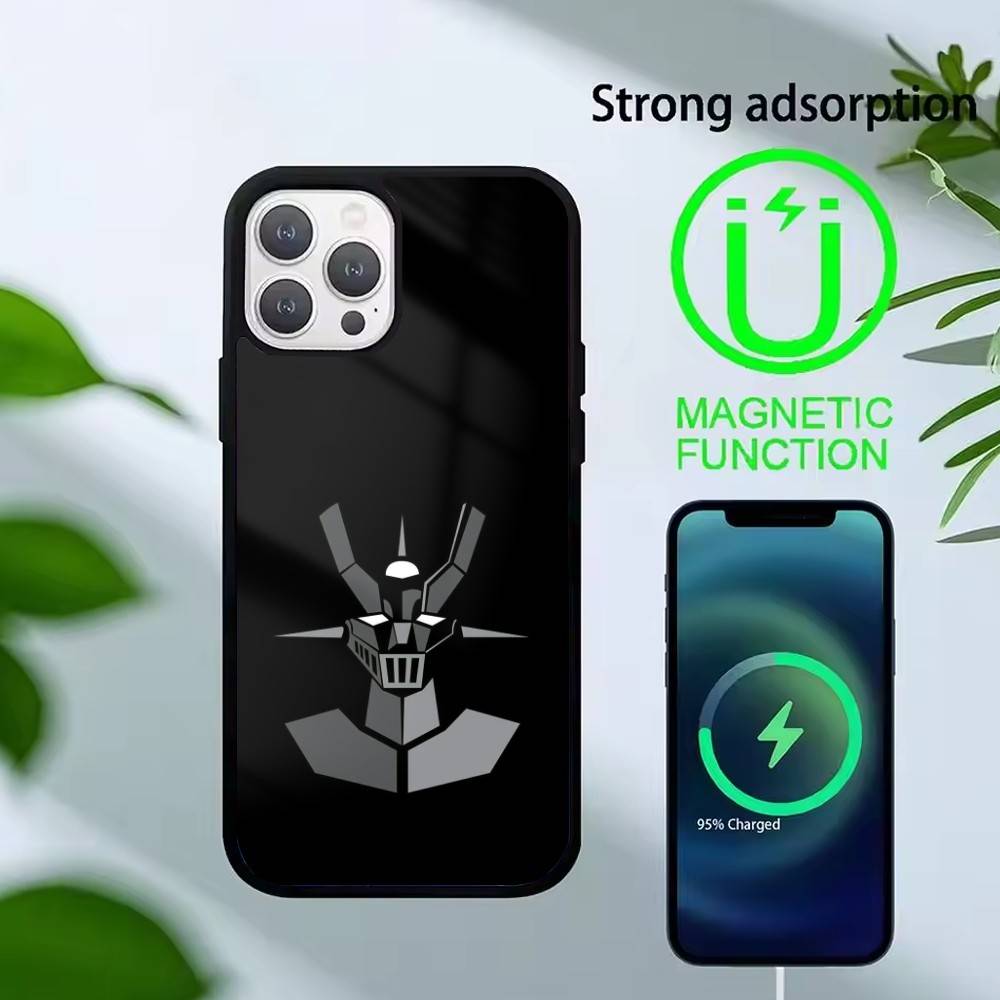 Anime Z-Mazinger Z Phone Case For iPhone 14,16,15,13,17,12,Plus,Pro,Max Magnetic For Magsafe Frosted Cover