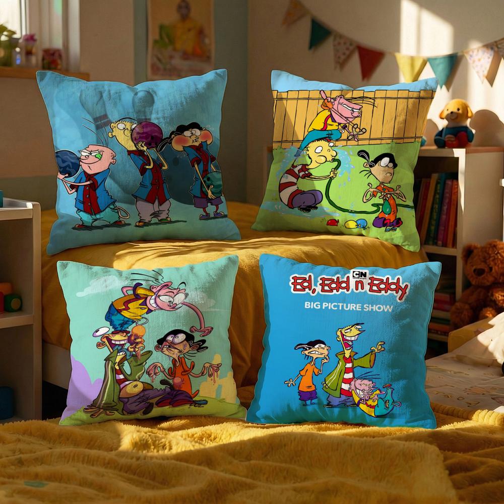 Cartoon Ed Edd N Eddy Cushion Cover Decorative Cushions Covers Cover Sofa x Pillow Piece x x Pillowcase