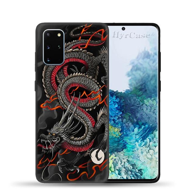 Силиконовый чехол с китайским драконом для Samsung Galaxy S22 S21 Ultra S20 Fe Plus A53 A73 A52 A72 A51 A71 A22 A12 A32 A50 A33 A13, чехол