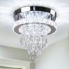 Small Modern K9 Crystal Ceiling Light Surface Mounted Led Crystal Ceiling Chandeliers for Hallway Kitchen Living Room