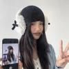 Женские наушники-наушники с бантом Kawaii Heart Fluffy Ear Muffs Защита от холода Женские наушники-вкладыши Утолщенные плюшевые японские беруши для девочек JK
