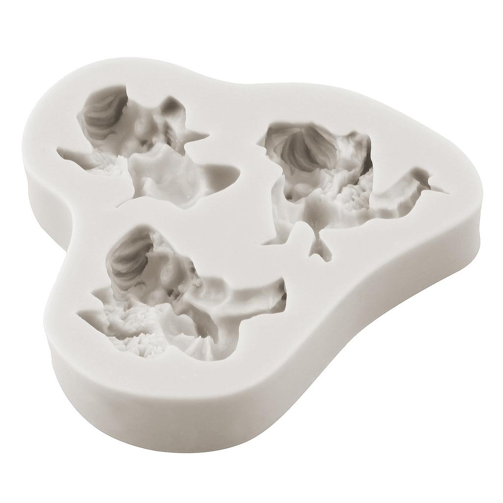 3D милый ангел, детская силиконовая форма, сделай сам, ангел, кекс, топпер, форма для помадки, инструменты для украшения торта, форма для конфет, шоколада, мыло, смола, глиняные формы