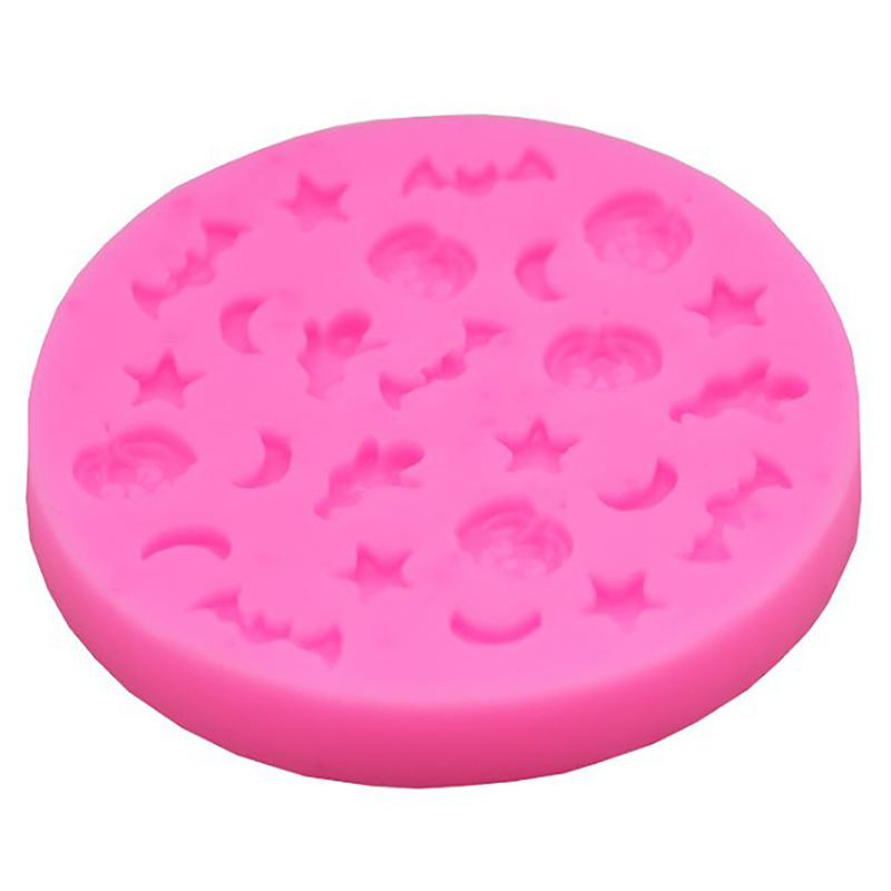 Хэллоуин Мультфильмы Мини Тыквы Луны Звезды Силиконовые Формы Для Торта Помадка Шоколад Выпечка Украшения Форма Кухонный Инструмент Товары Для Вечеринок