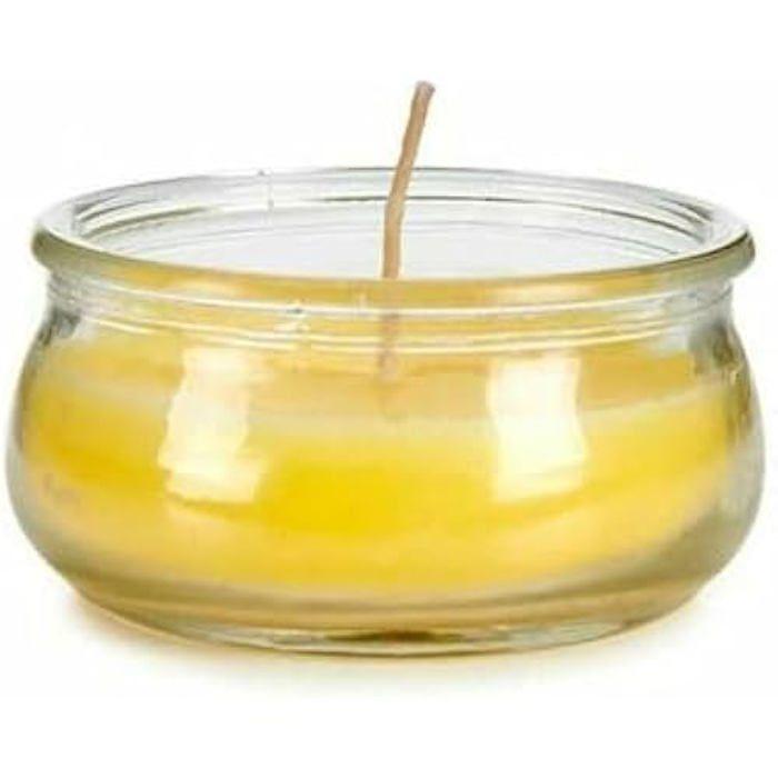 Bougie - IBERGARDEN - Jaune - Verre - Cire - Lot De 24 Unités