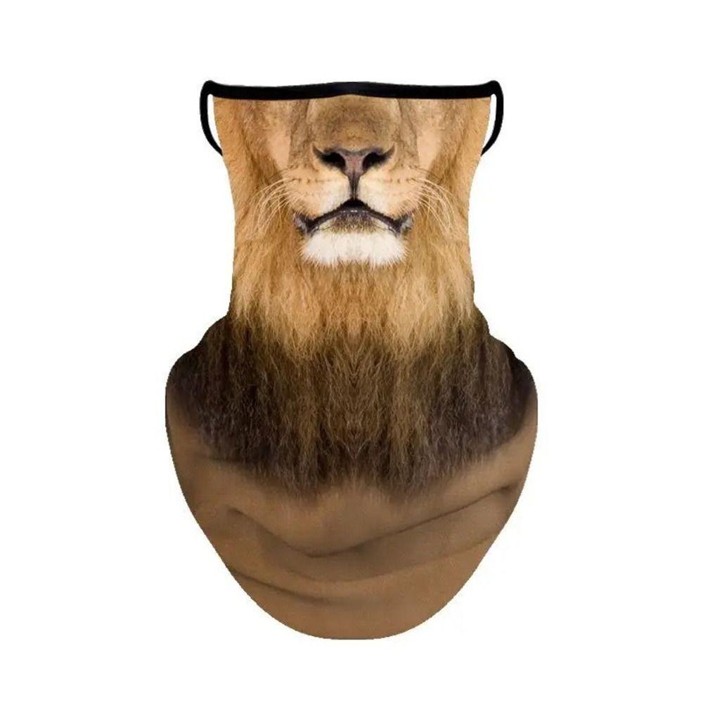 3D Pattern 3D Animal Balaclava Silk Texture Breathable Bandana Fashion Face Mask Cover Outdoor