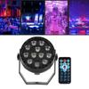 12LED Chips Spotlight RGB Sound Control Stage Light with Remote Control for Party KTV