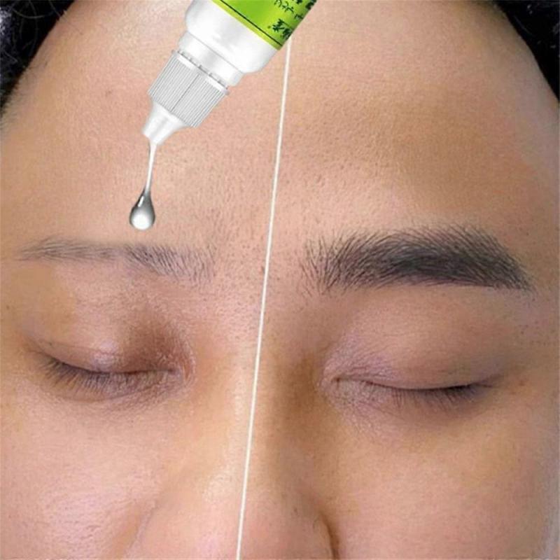 2x Эссенция травы Усьмы для бровей, ресниц, линии роста волос, для густоты волос, жидкая черная жидкость для роста бровей