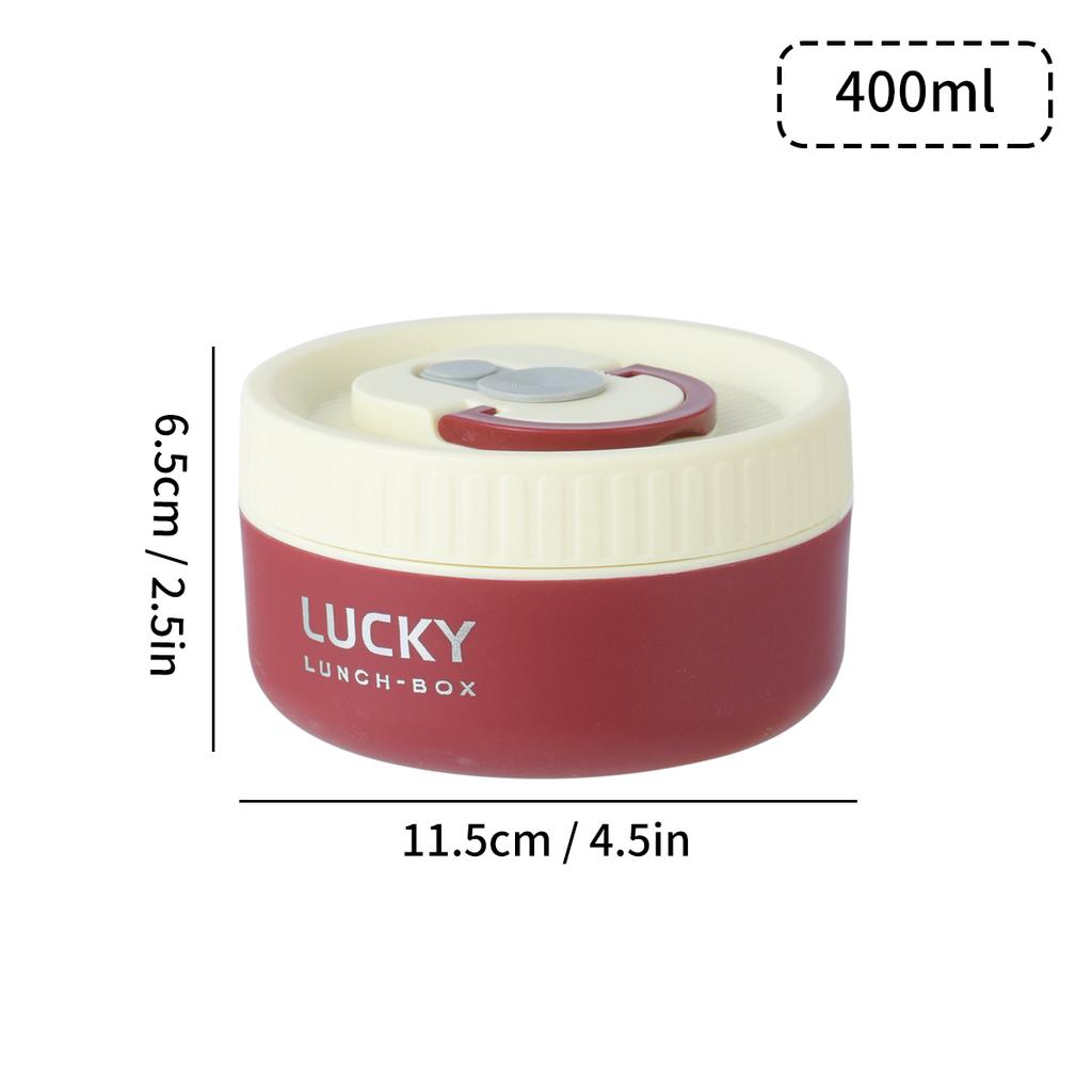 Insulated Bento Lunch Box With Tableware Microwave Safe Portable 304 Stainless Steel Food Storage Container Stackable