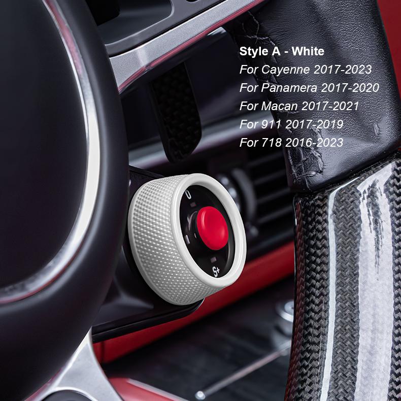 AABKV1 Automobile Steering Wheel SC Ejection Knob Button For Porsche Cayenne Panamera 2017-2025 Macan 911 2017-2024 718 16-23 Taycan
