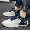 Кроссовки мужские весенне-осенние новые баскетбольные кроссовки на платформе, повышающие комфорт спорта и отдыха, летающие тканые дышащие вращающиеся пряжки m