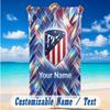 Beach Towel Custom Name Text, Quick Dry Large Towel For Beach HomeAtletico Madrid