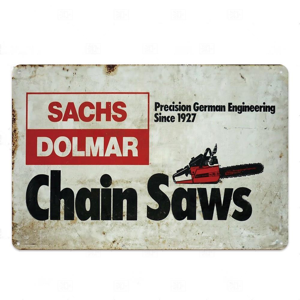 Металлическая табличка с цепной пилой, металлическая винтажная жестяная вывеска, настенный декор для человека, декоративная тарелка в пещере
